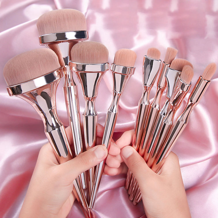 Makeup Brush Set Kit With Bag Holder Logo